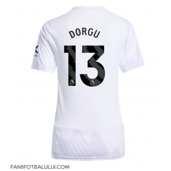 Manchester United Patrick Dorgu #13 Tricou Fotbal Replică 2025-26 Femei Deplasare